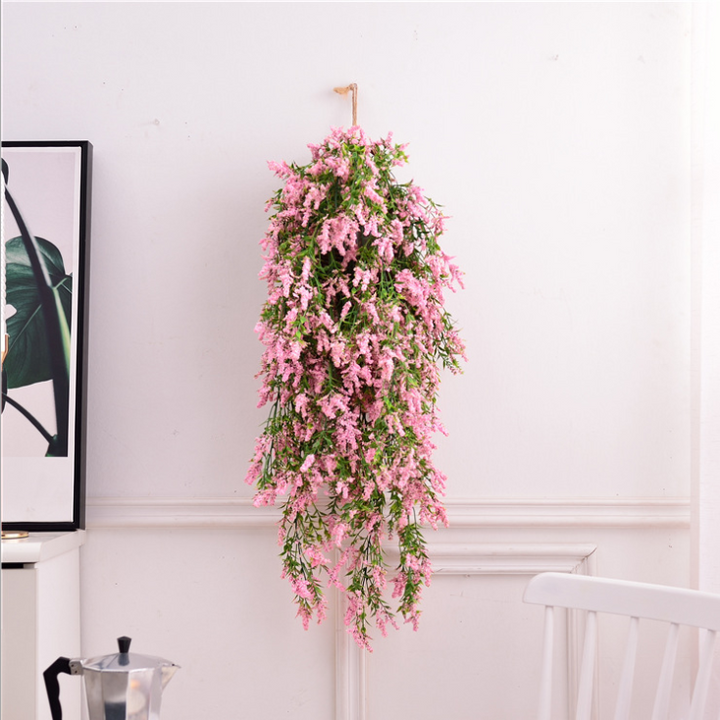 Artificial Hanging Flowers w/ Basket
