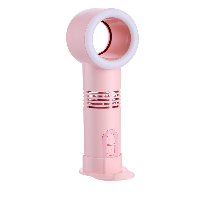 Portable Bladeless Fan USB Rechargeable Mini Cooler With LED Indicator