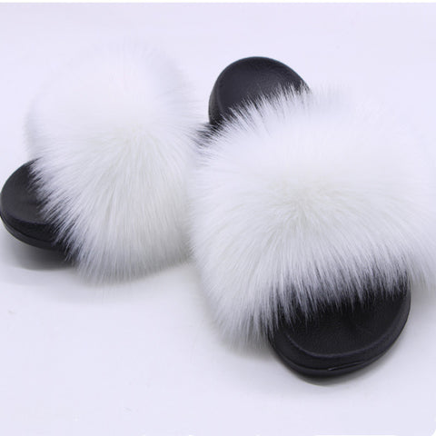 Furry Non-Slip Slides