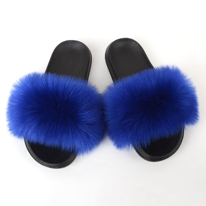 Furry Non-Slip Slides