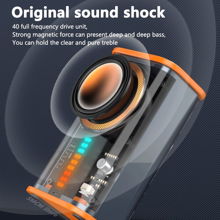 Wireless Bluetooth Speaker w/ Sound Light Rhythm Subwoofer