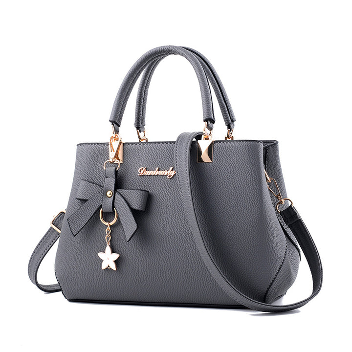 Women's Shoulder Bag With Bowknot Star Pendant Totes