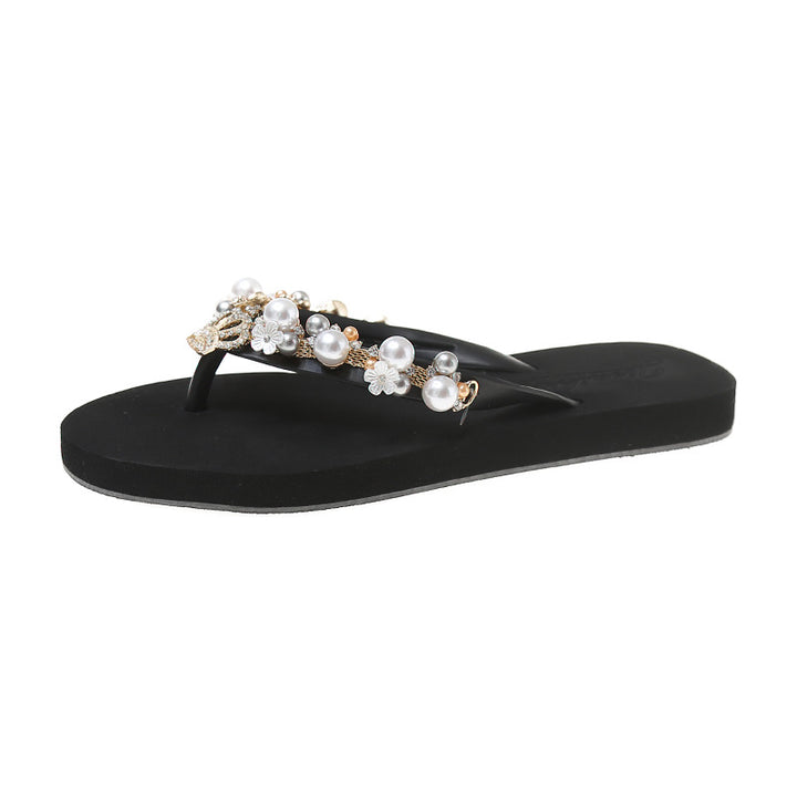 Pearl Styled Flip-Flops