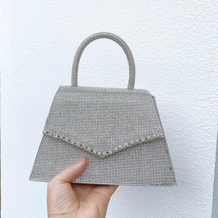 Rhinestone Compact Crossbody Purse