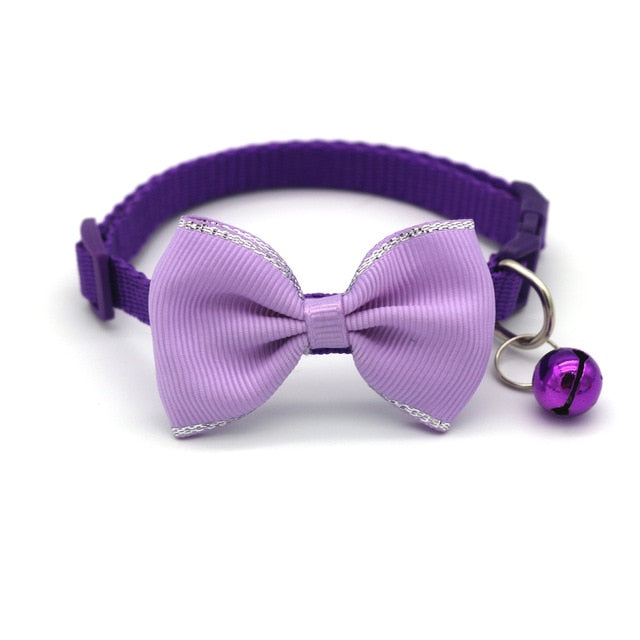 Bow Tie & Bell Pet Collar