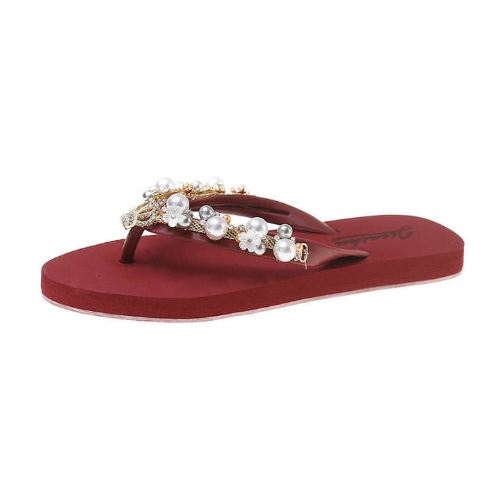 Pearl Styled Flip-Flops
