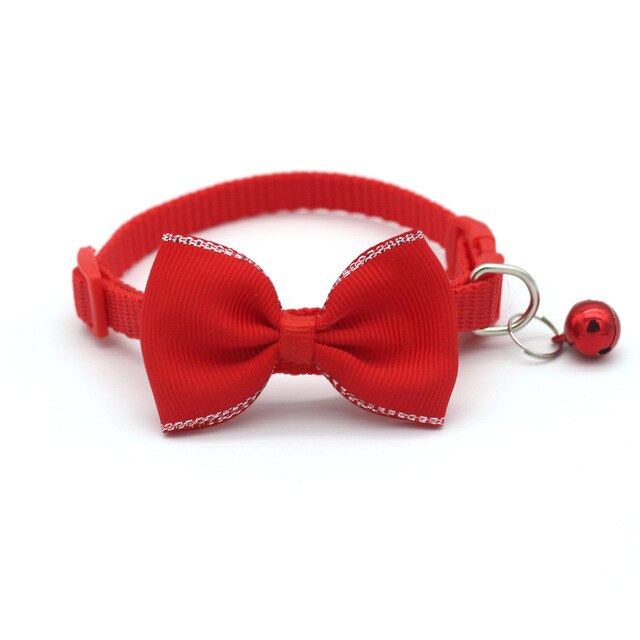 Bow Tie & Bell Pet Collar
