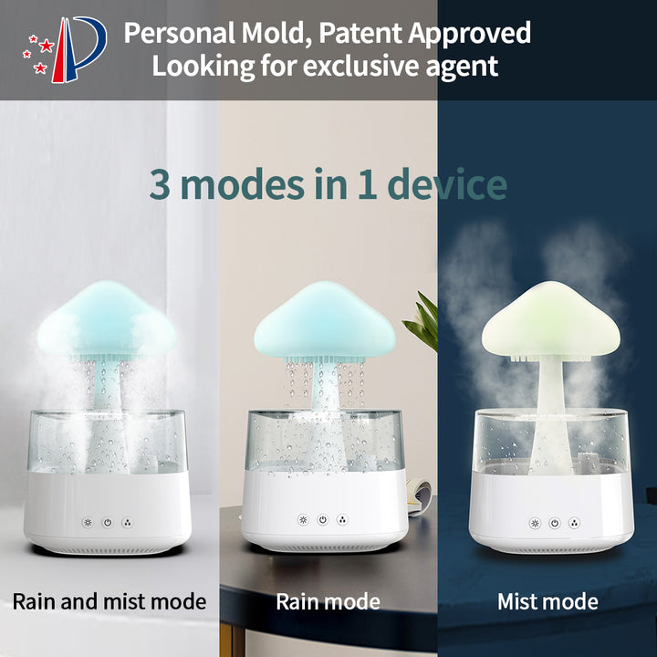2-in-1 Desk Rain Cloud Humidifier