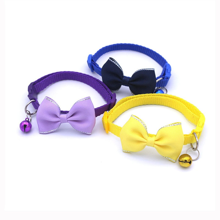 Bow Tie & Bell Pet Collar