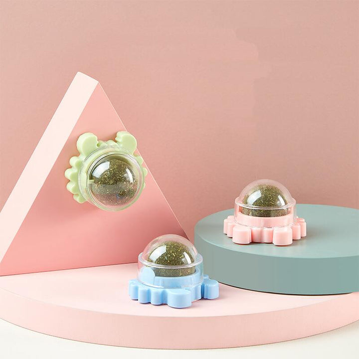 Catnip Ball w/ Crab Base Play Toy