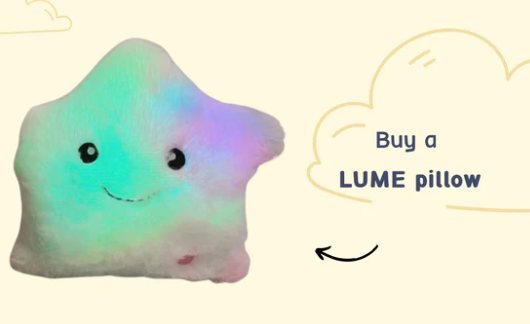 LED LUME Light Up Pillow