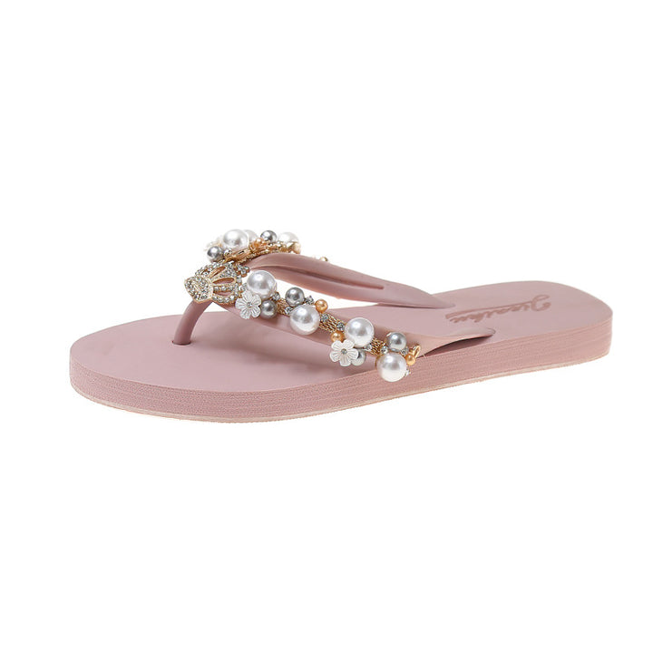 Pearl Styled Flip-Flops