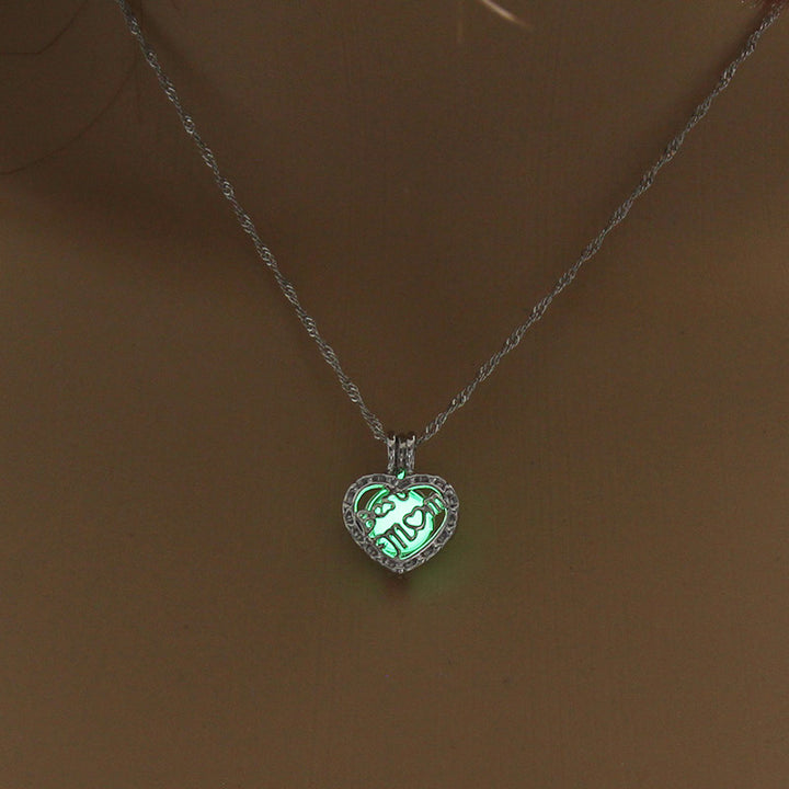 Best Mom Glow in the Dark Necklace