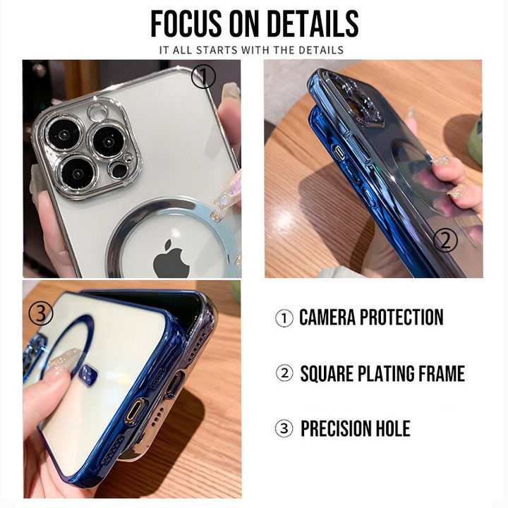 Clear Magnetic Case For iPhones