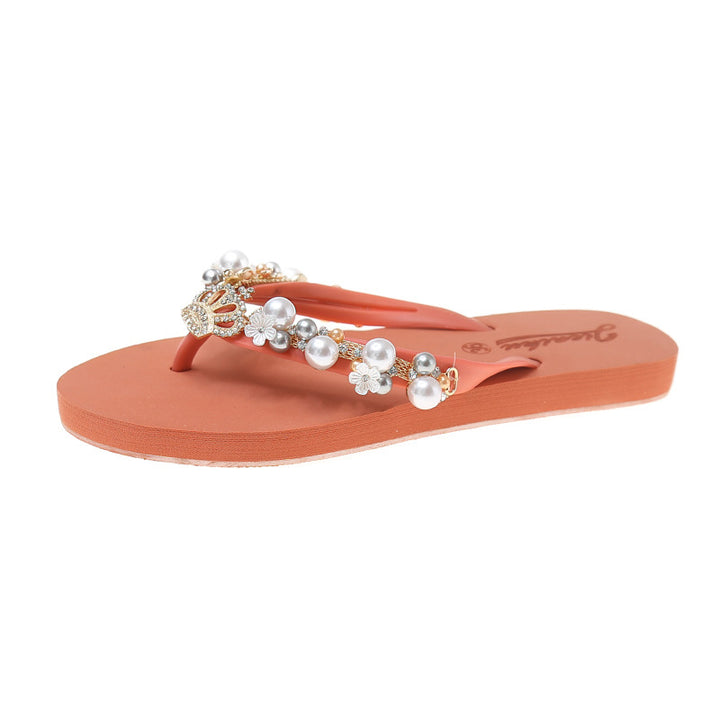 Pearl Styled Flip-Flops