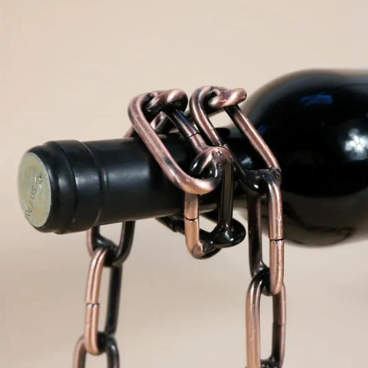 Iron Chain Wine Bottle Holder