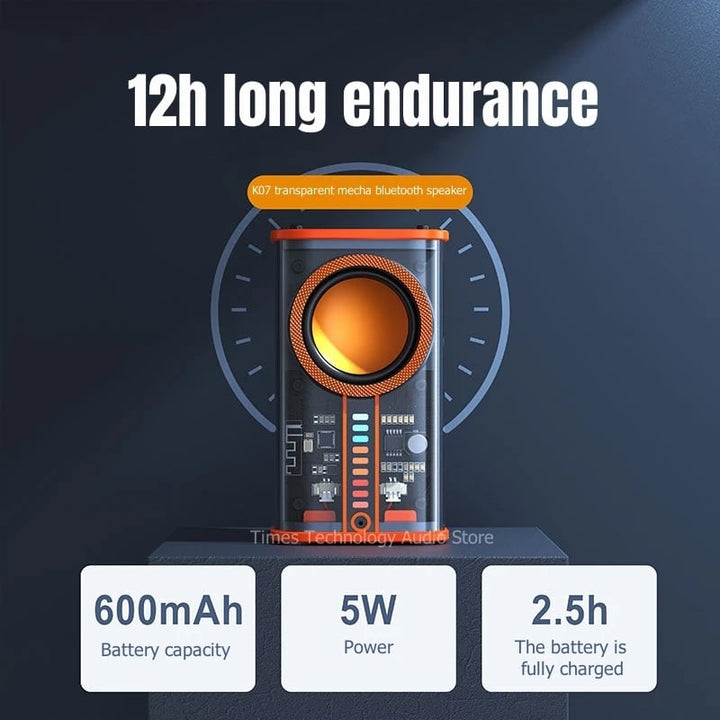 Wireless Bluetooth Speaker w/ Sound Light Rhythm Subwoofer