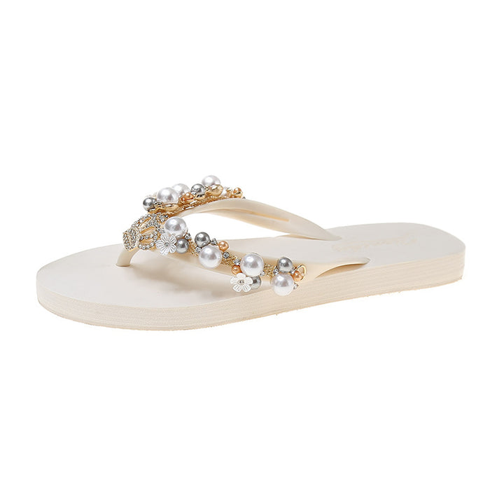 Pearl Styled Flip-Flops