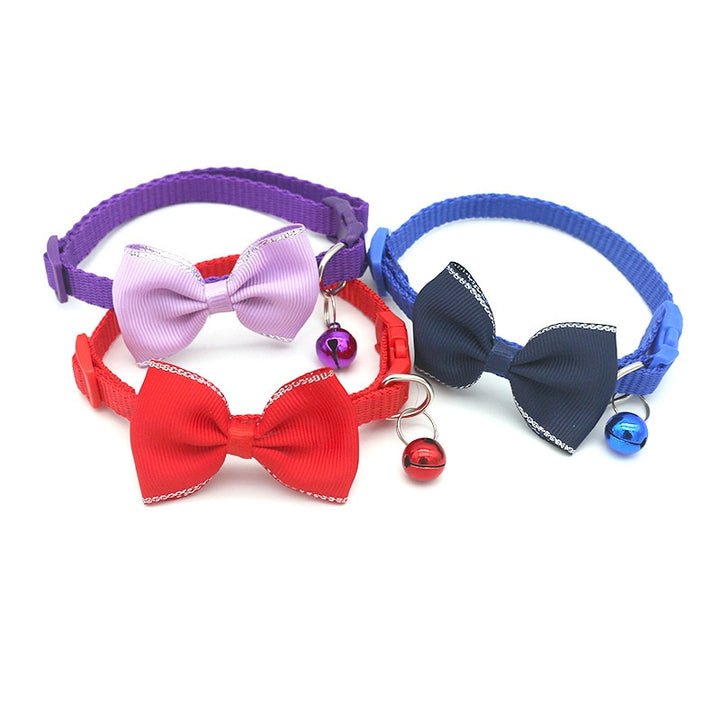 Bow Tie & Bell Pet Collar