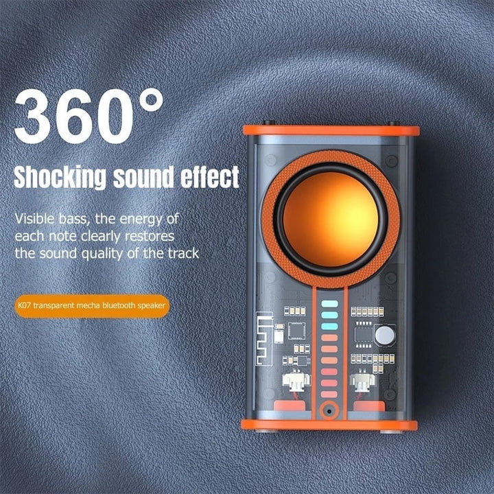 Wireless Bluetooth Speaker w/ Sound Light Rhythm Subwoofer