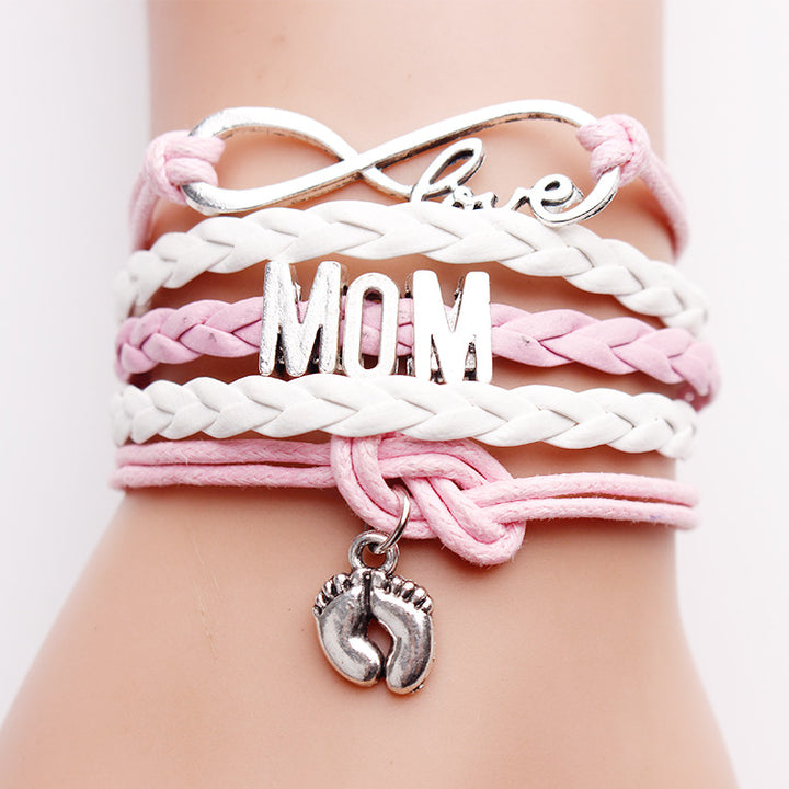 "Love Mom" Ankle Bracelet