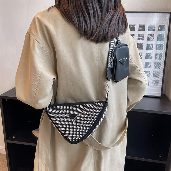 Rhinestone Triangle Bag