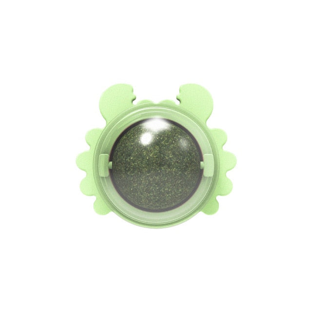 Catnip Ball w/ Crab Base Play Toy