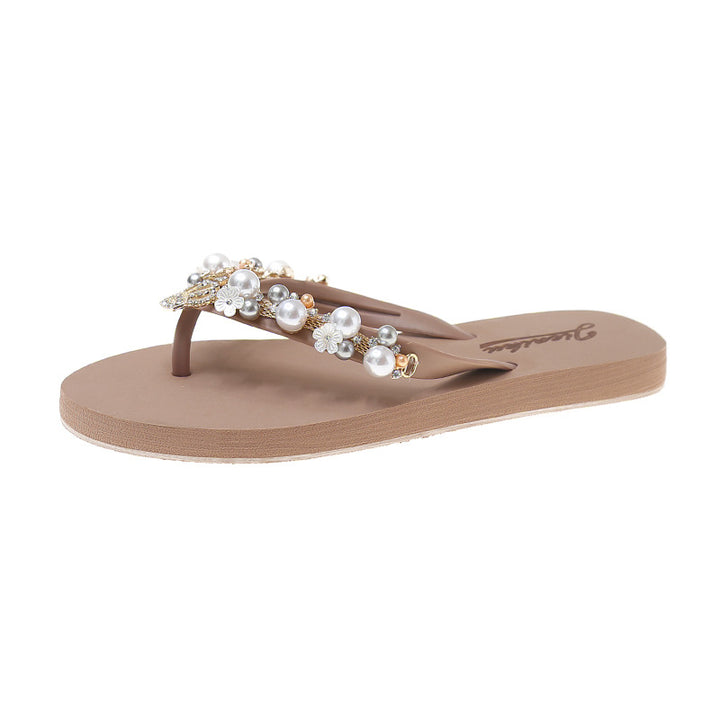 Pearl Styled Flip-Flops