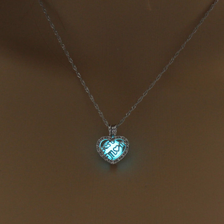 Best Mom Glow in the Dark Necklace