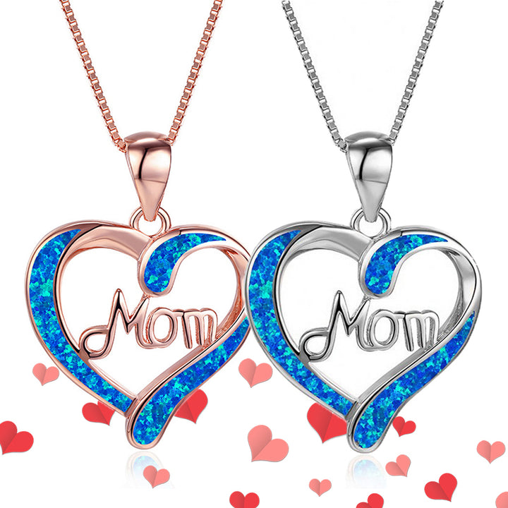 MOM Heart -Shaped Pendant