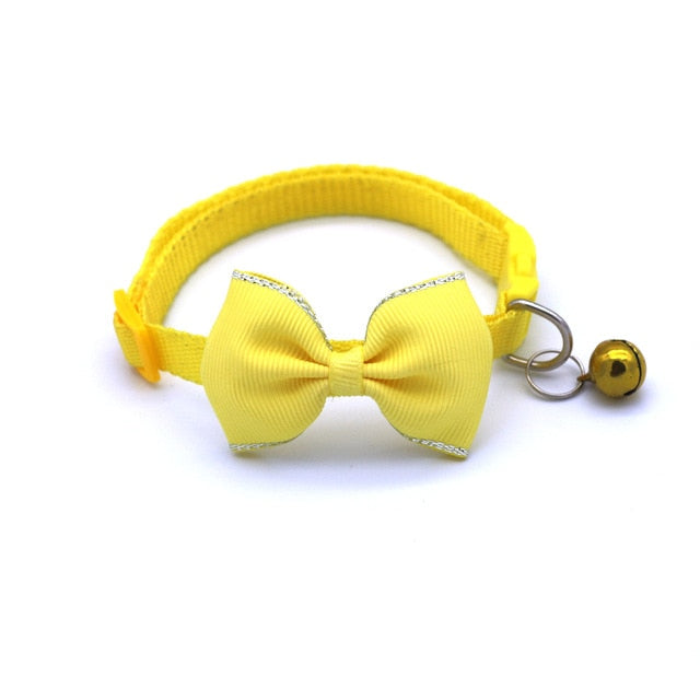 Bow Tie & Bell Pet Collar