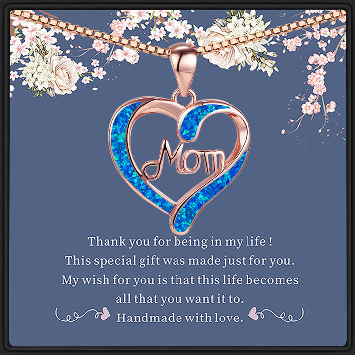 MOM Heart -Shaped Pendant