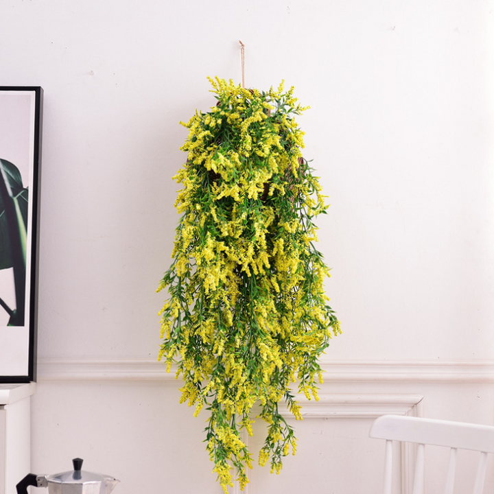Artificial Hanging Flowers w/ Basket