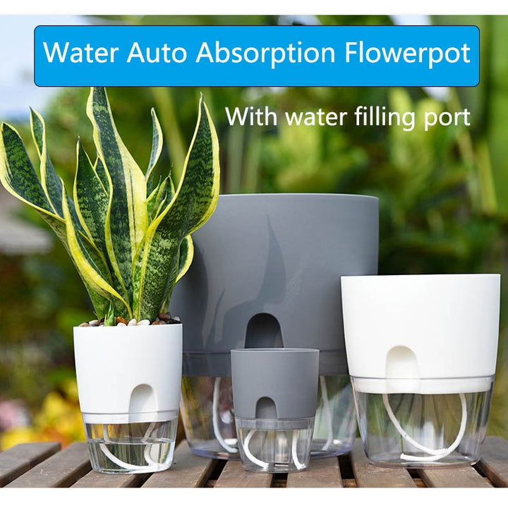 Double Layer Self Watering Flower Pot