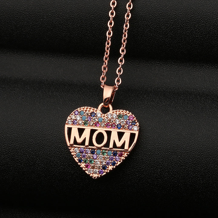 "Mom" Heart Necklace