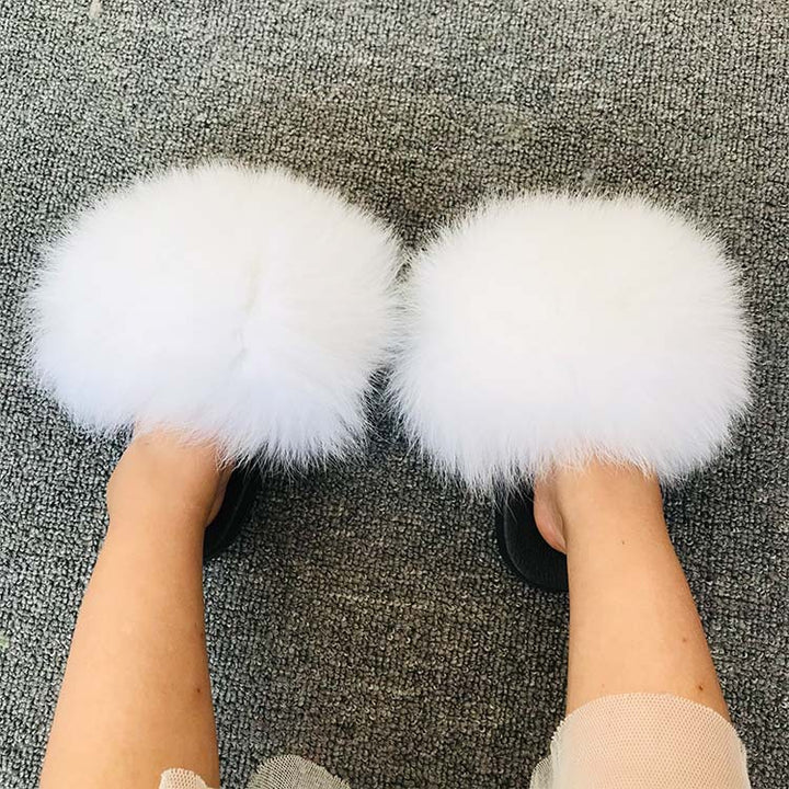 Slippers For Summer Wear Casual Fur Sandals