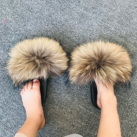 Slippers For Summer Wear Casual Fur Sandals