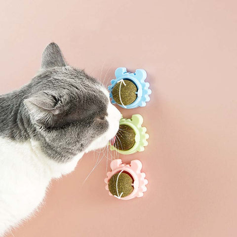 Catnip Ball w/ Crab Base Play Toy