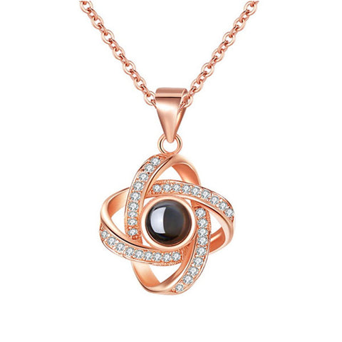 Projection Necklace with custom message