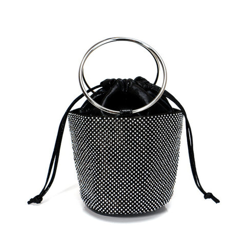 Rhinestone Bucket Hand Bag