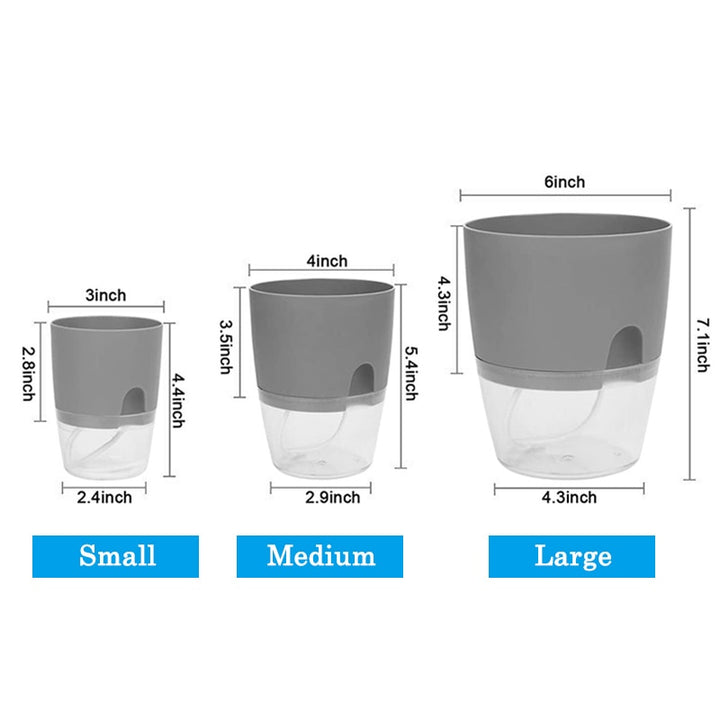 Double Layer Self Watering Flower Pot