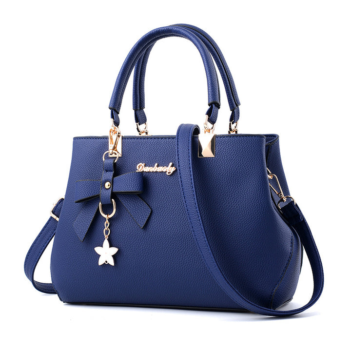 Women's Shoulder Bag With Bowknot Star Pendant Totes